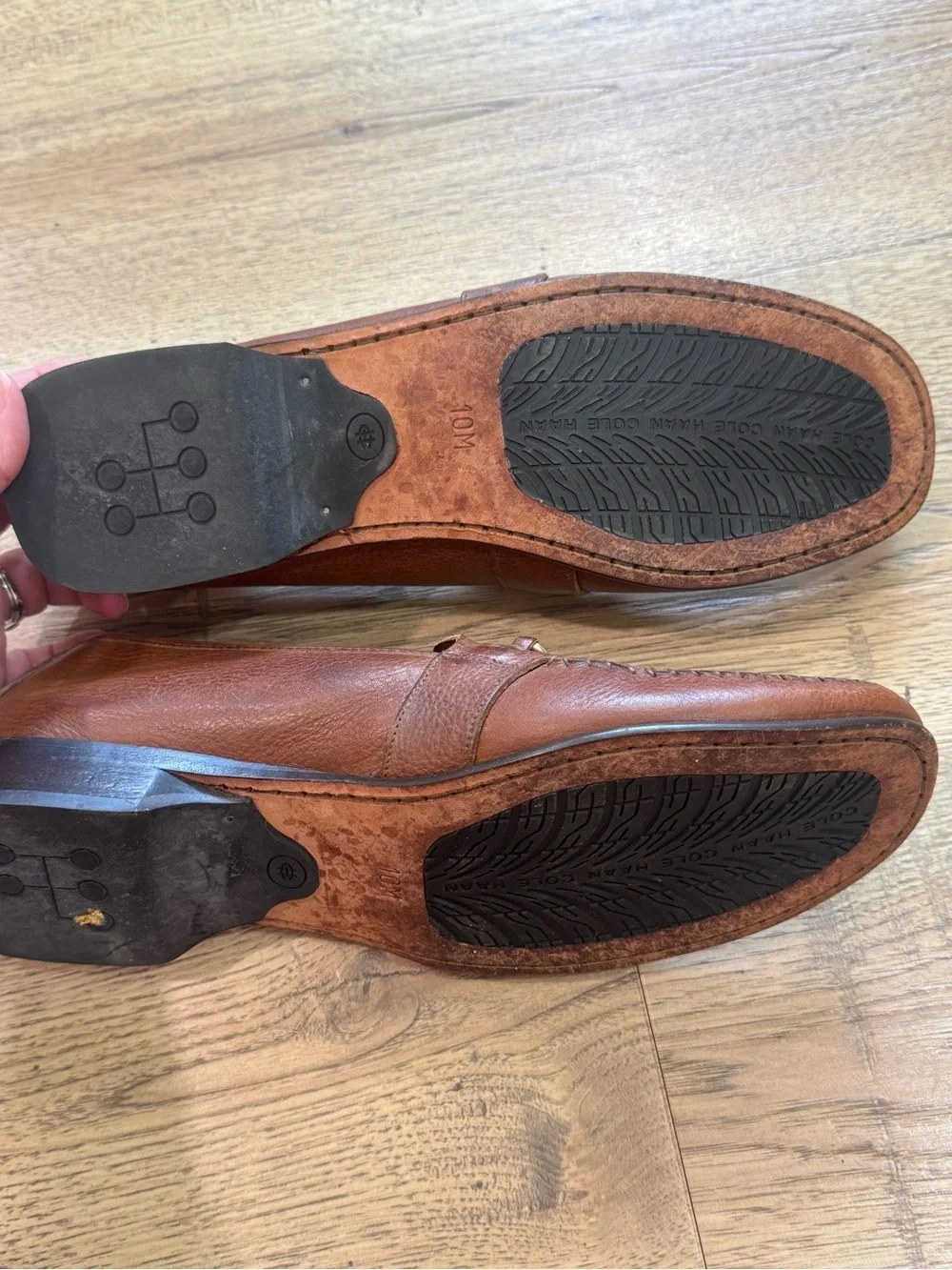 Cole Haan Brown Leather Bit Loafers